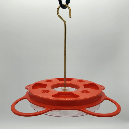 Orange top oriole feeder with brass hook