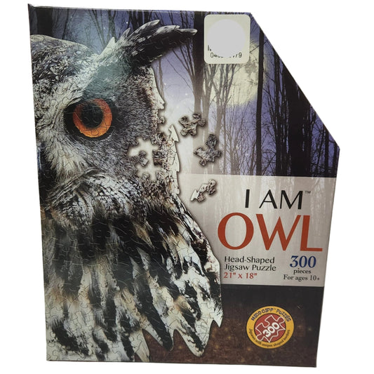 Box with I AM OWL and owl face