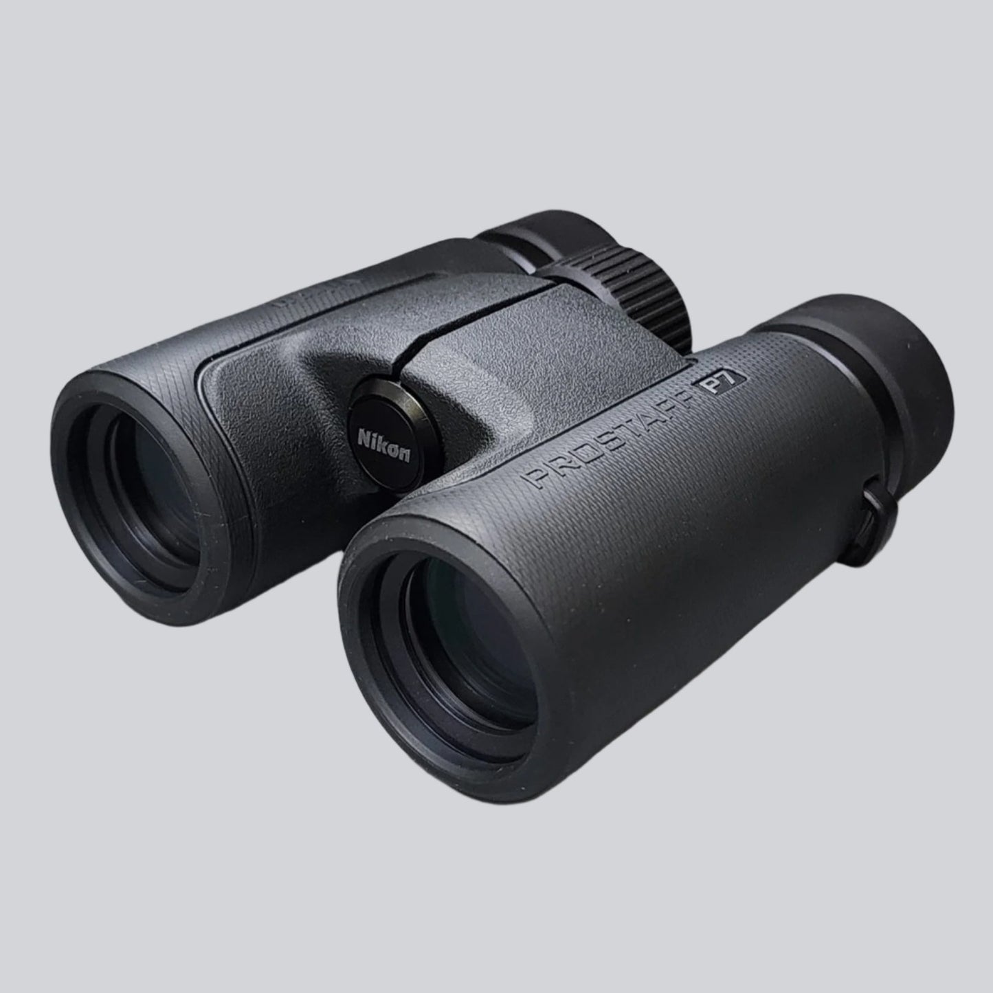 black binoculars