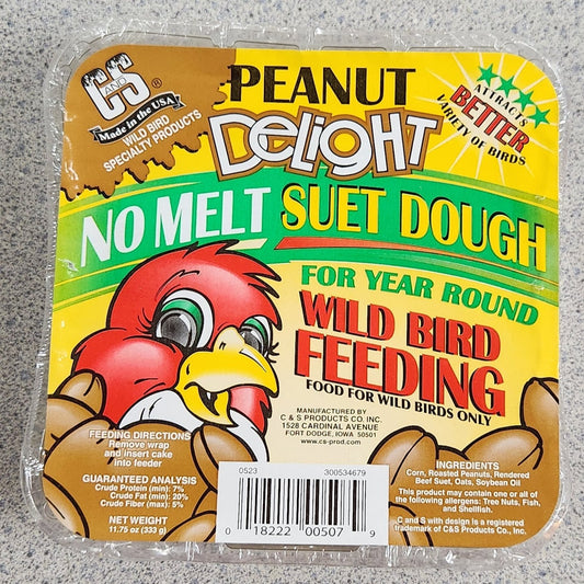 Peanut Delight suet label