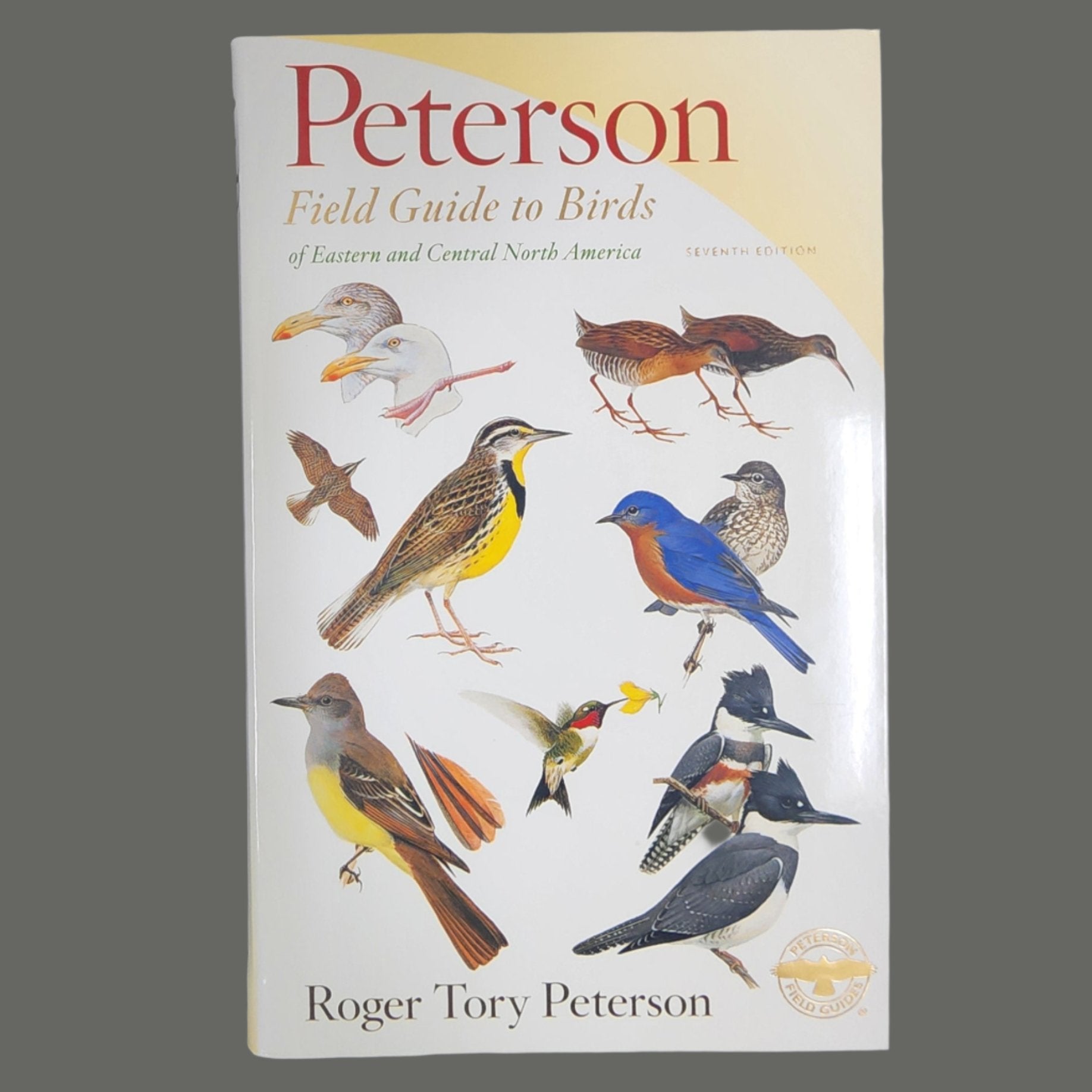 Perterson Field Guide to Birds book cover with birds