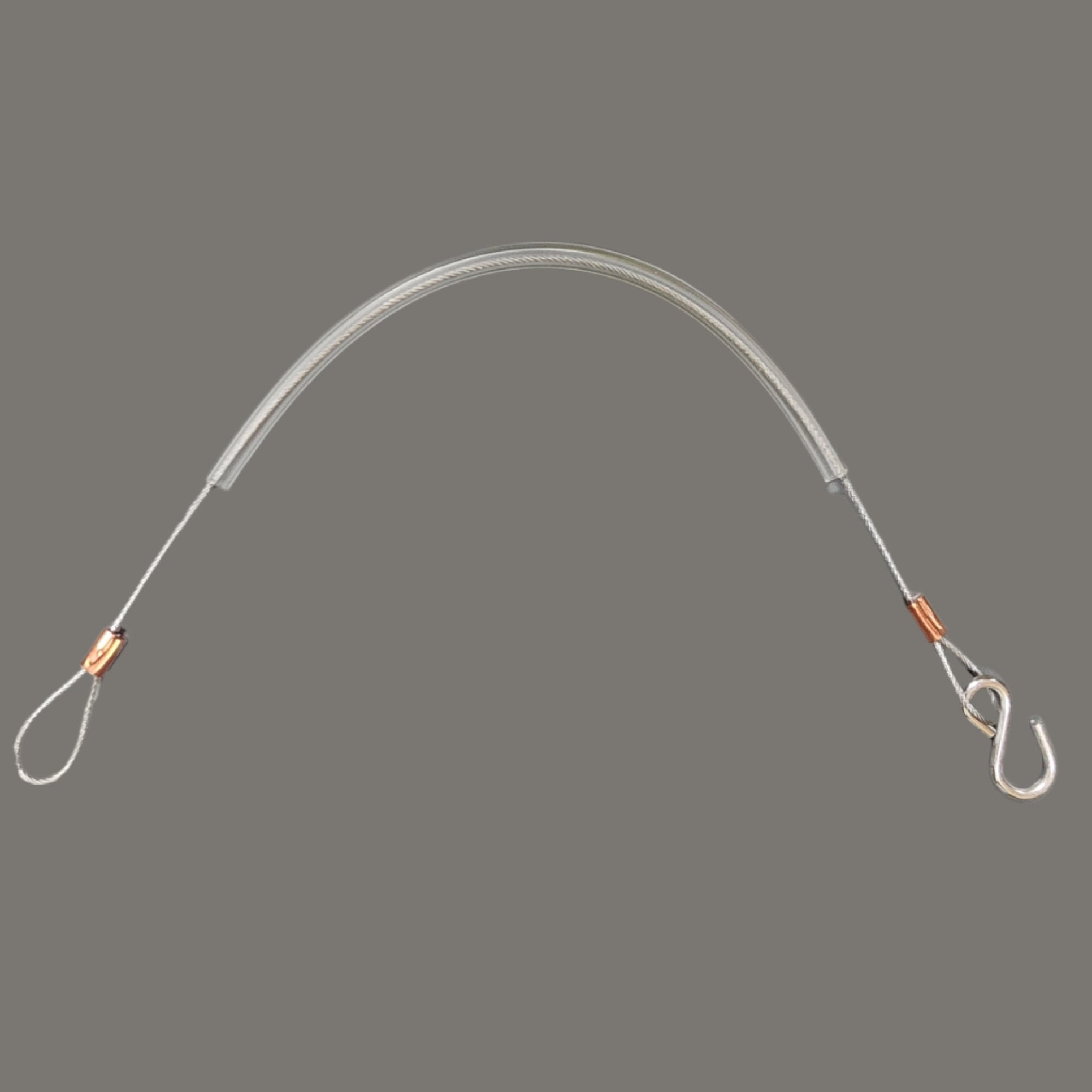 wire with rubber coating and loop and s hook