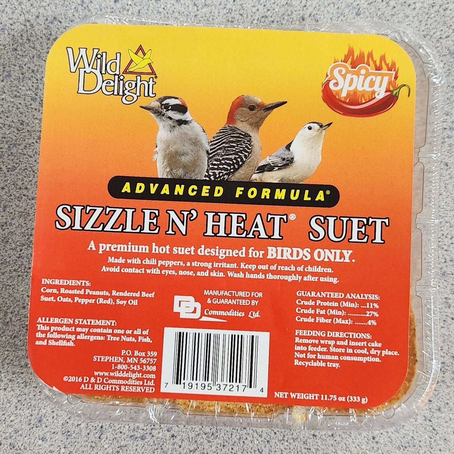 Sizzle N' Heat® Suet