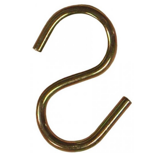 small bronze S hook