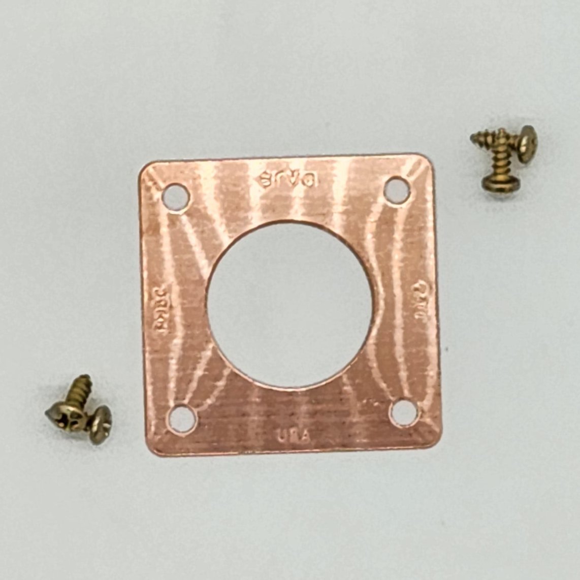 Copper square portal guard with four screws