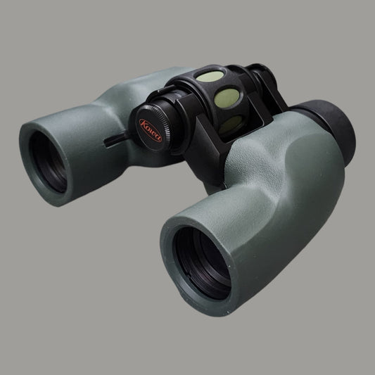 Green and black binoculars