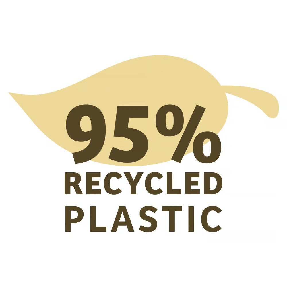 95% Recycled Plastic