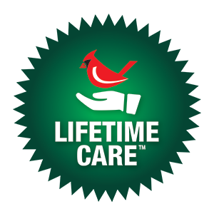 Lifetime Care sign with cardinal