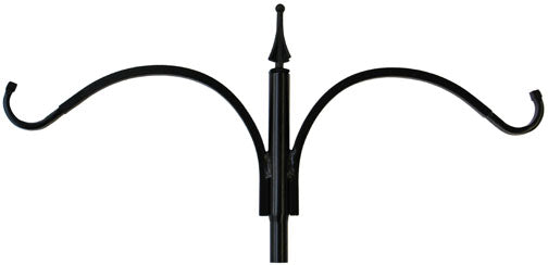 black iron two arm pole topper
