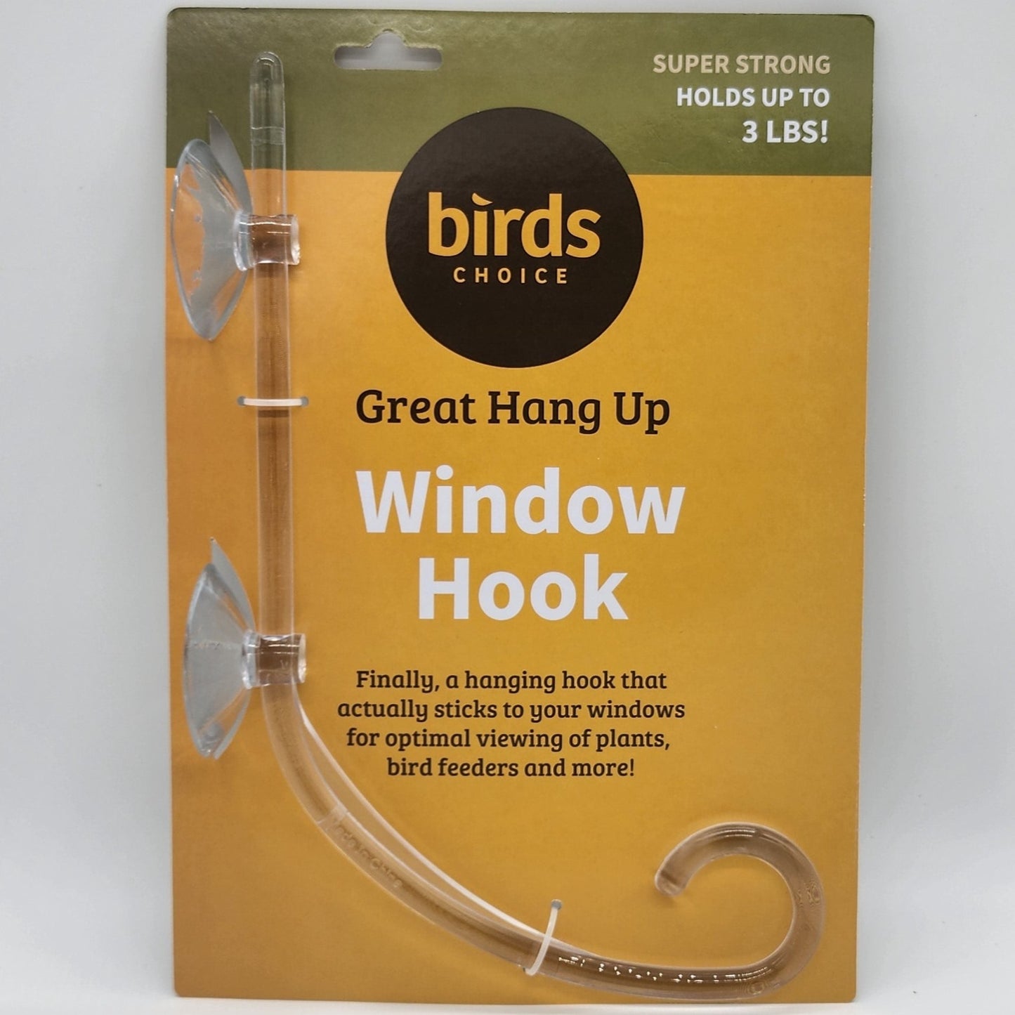 Window Hook package clear acrylic hanger