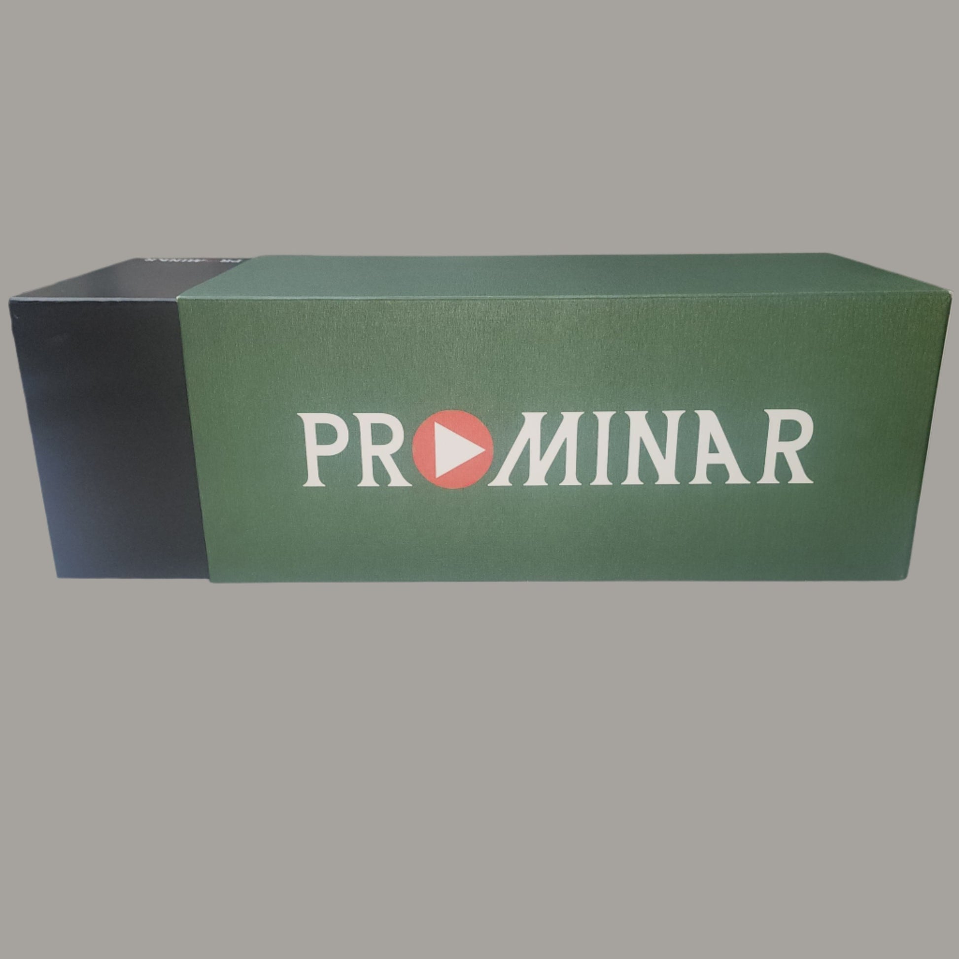 Green and black box with PROMINAR