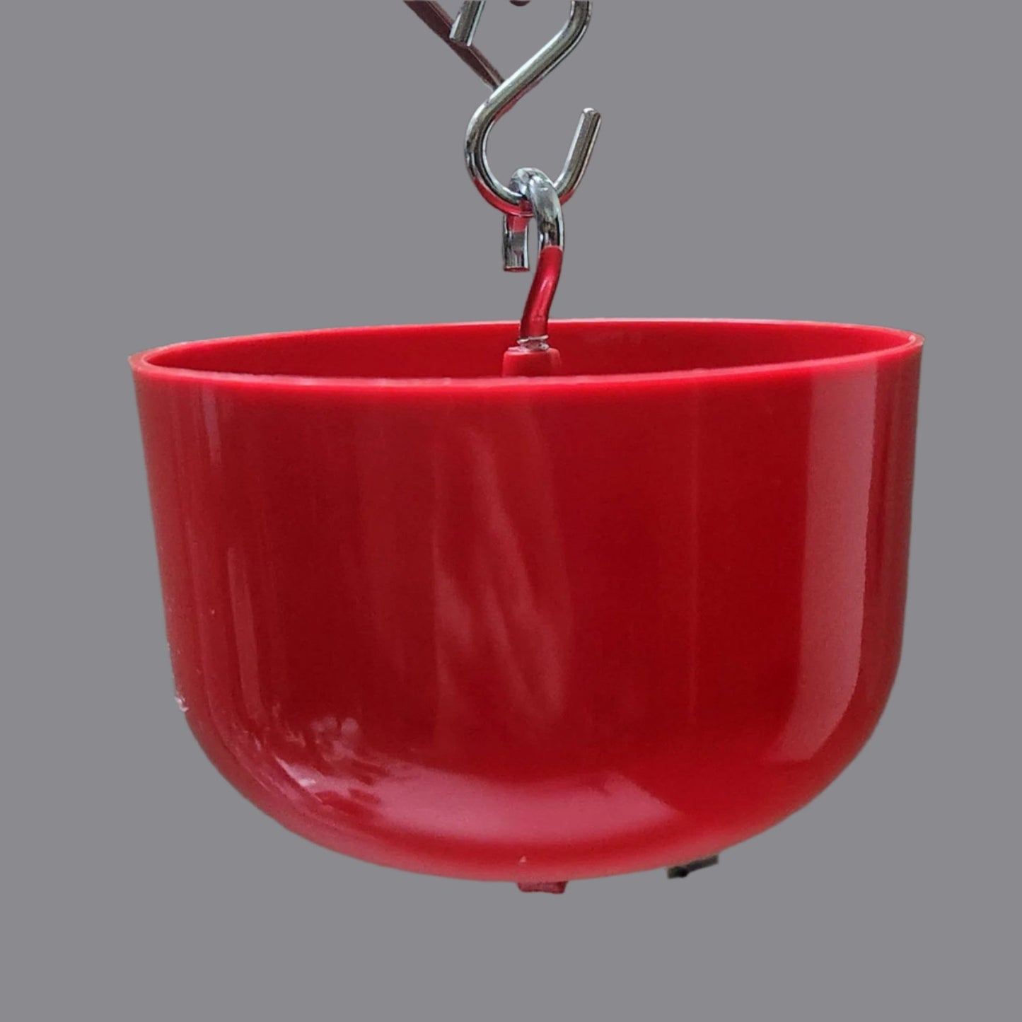 red cup with silver hanger