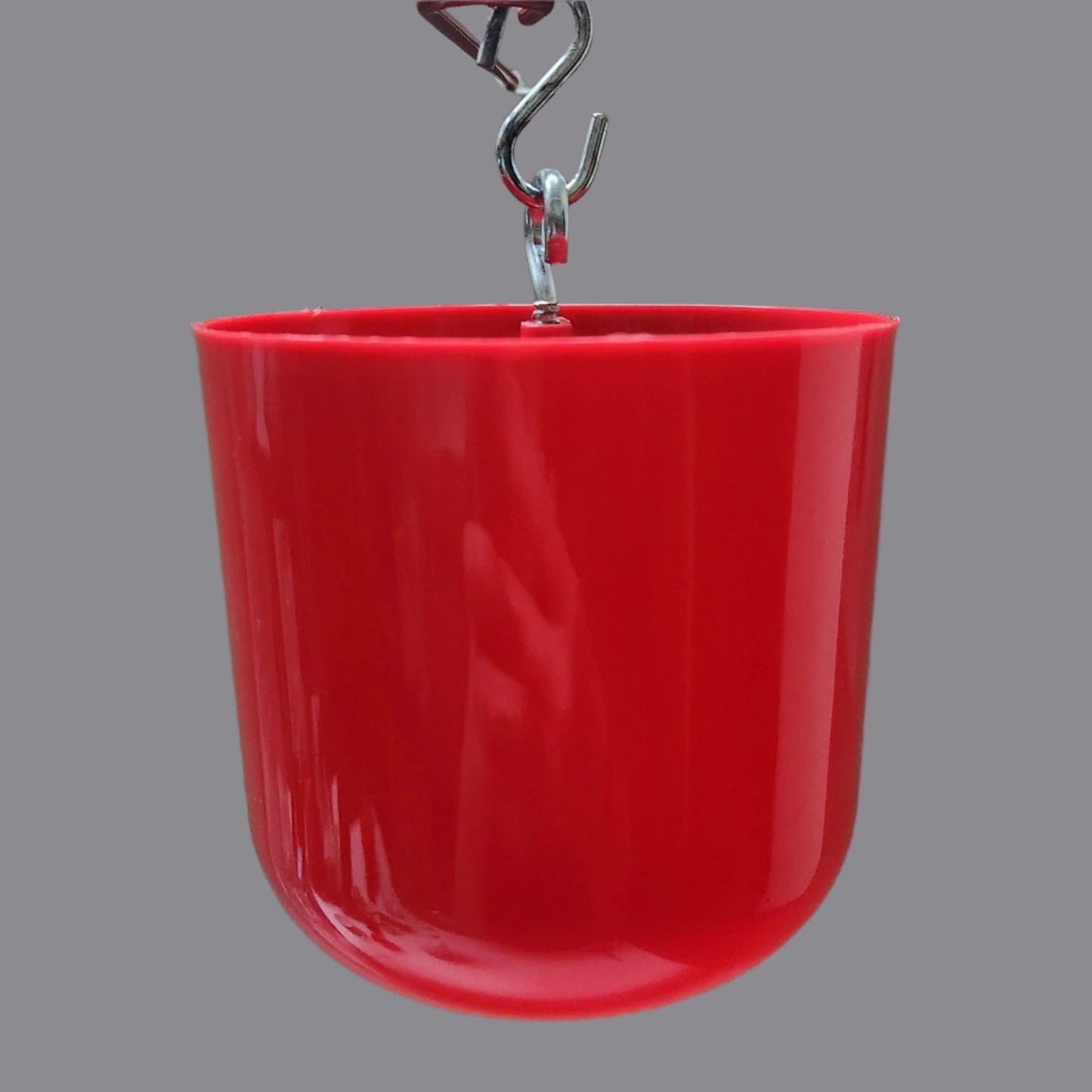 red cup with silver hook