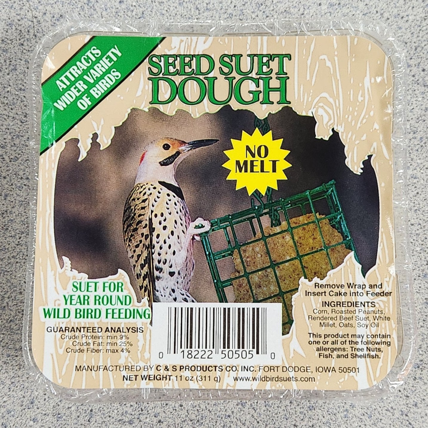 Seed Suet Dough label