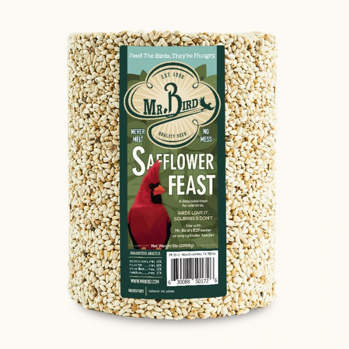 Mr. Bird 80 oz. Safflower Feast Seed Cylinder