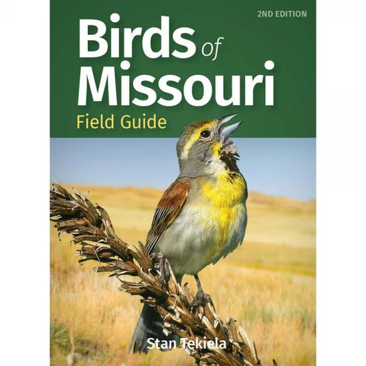 Birds of Missouri Field Guide with Dickcissel on cover
