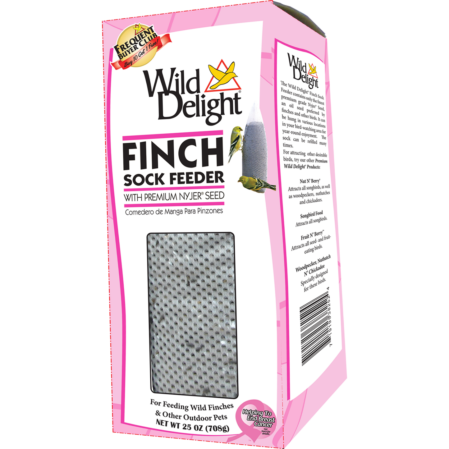 Wild Delight 25oz Filled Finch Sock Feeder